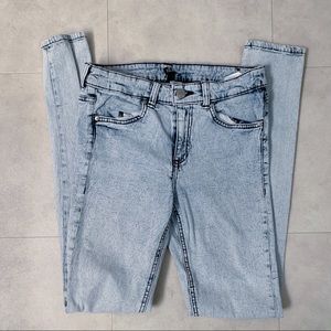 H&M Acid Wash Skinny Jeans
